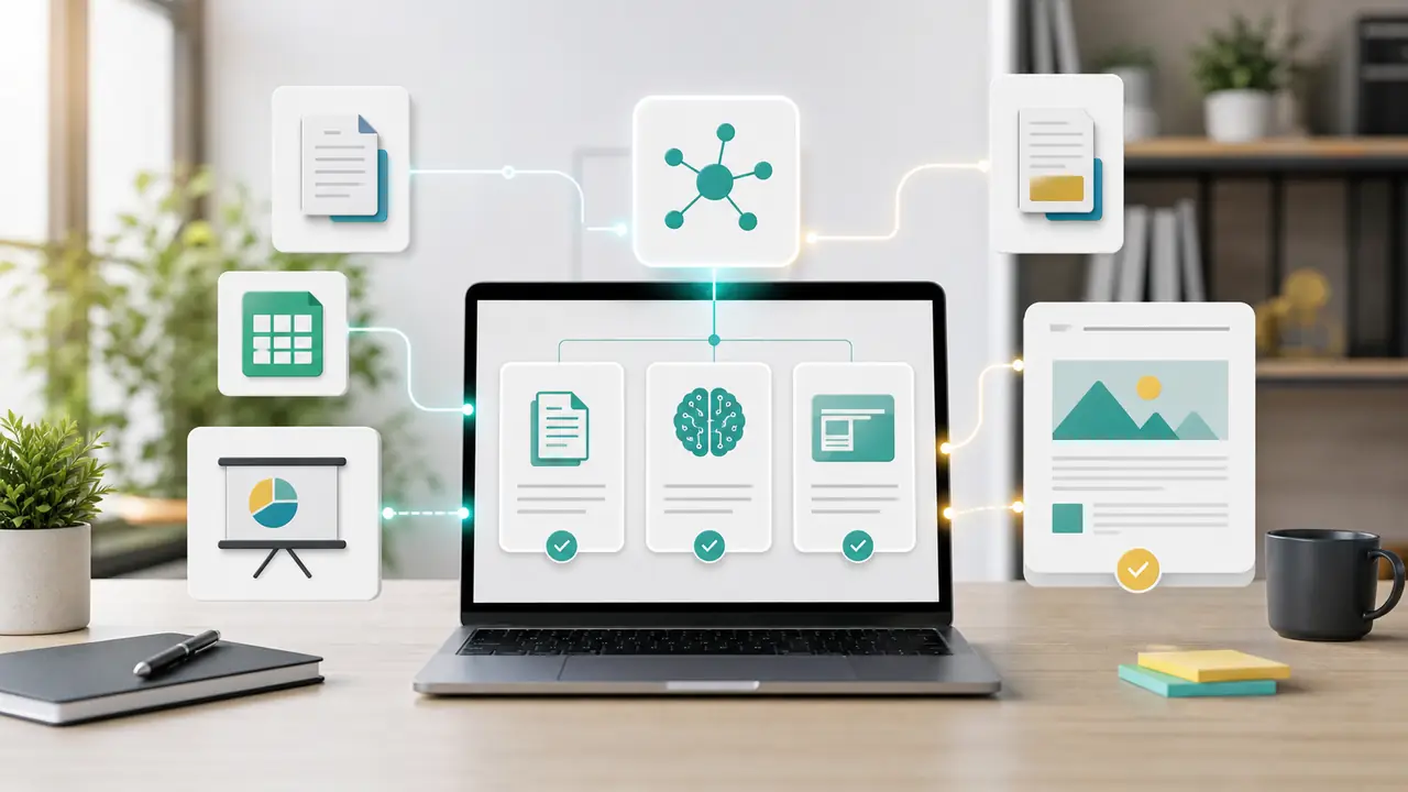 클로드 스킬과 AI 블로그 글쓰기 자동화를 표현한 문서 흐름 이미지